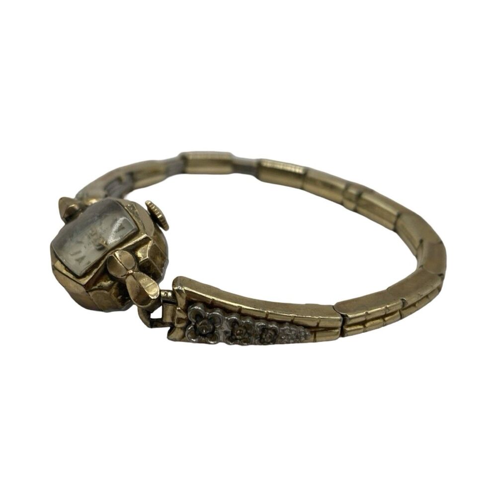 Womens Fairfax Watch Co 17 jewel Mechanical 10K RGP Speidel Parts or Repair - Picture 3 of 8